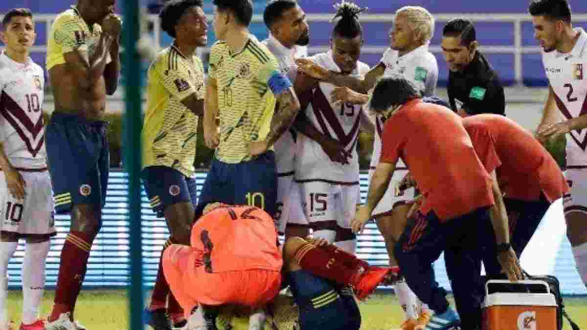 Аріас зазнав жахливої травми у матчі відбору до ЧС-2022 – моторошне відео