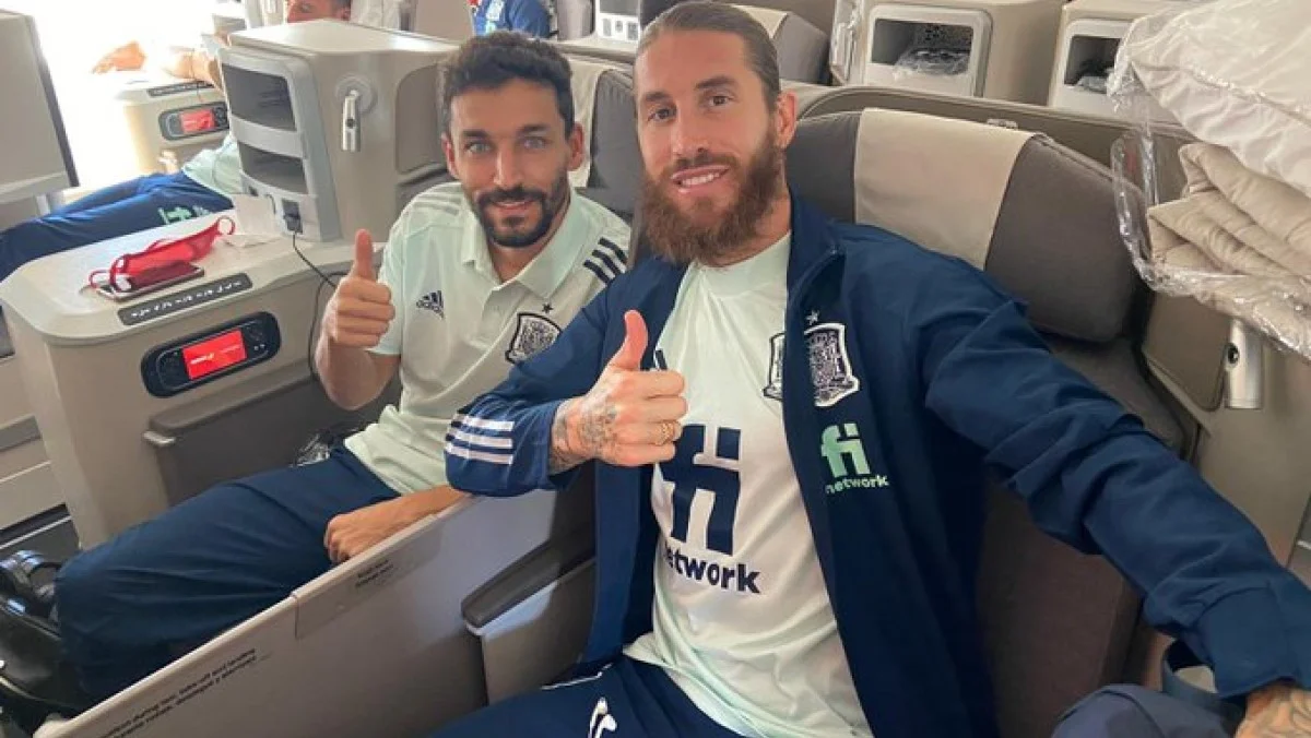 Хесус Навас и Серхио Рамос / твиттер сборной Испании