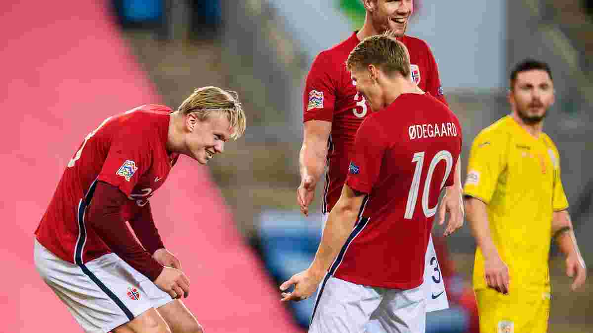 Хет-трик Холанда з допомогою Едегора у відеоогляді матчу Норвегія – Румунія – 4:0