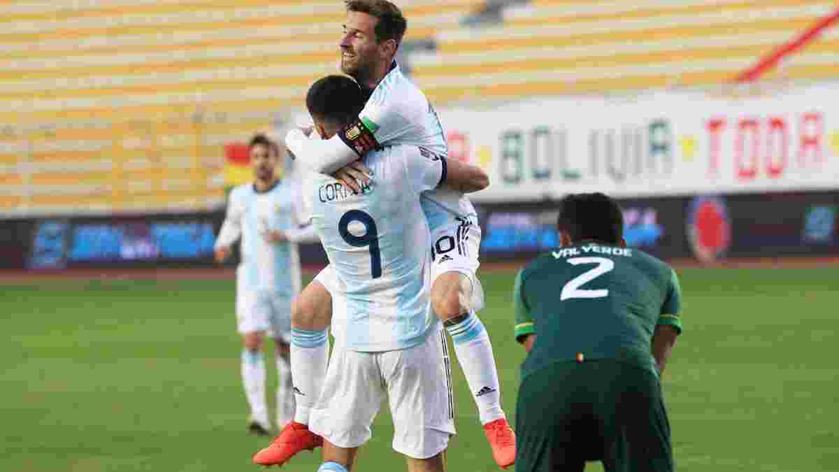Відбір ЧС-2022: Мессі зі скандалом допоміг обіграти Болівію, сенсаційна поразка Уругваю з дублем Суареса