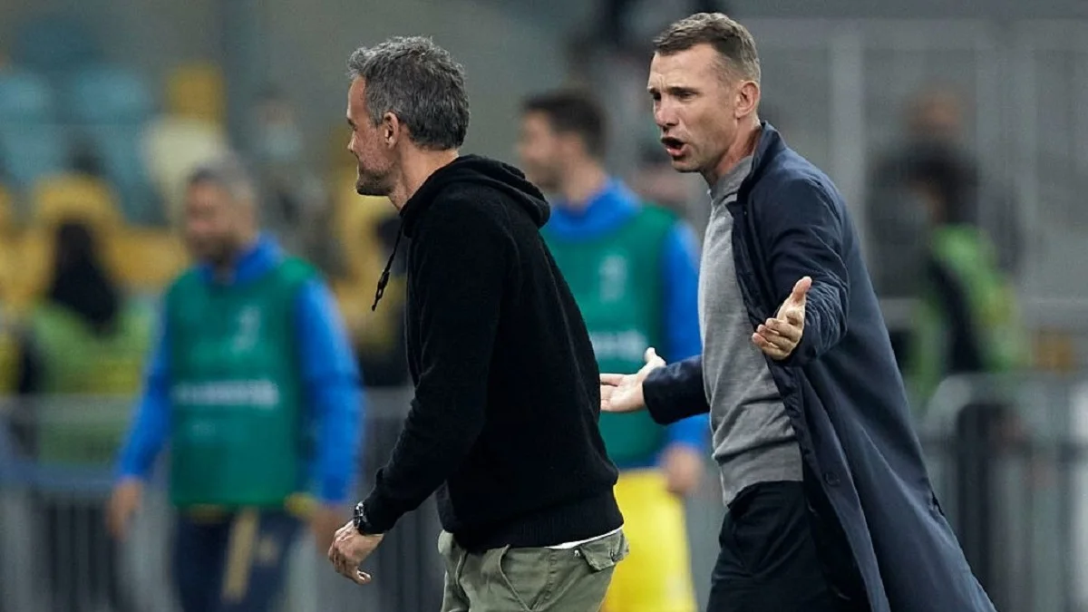 Луїс Енріке та Андрій Шевченко / Getty images