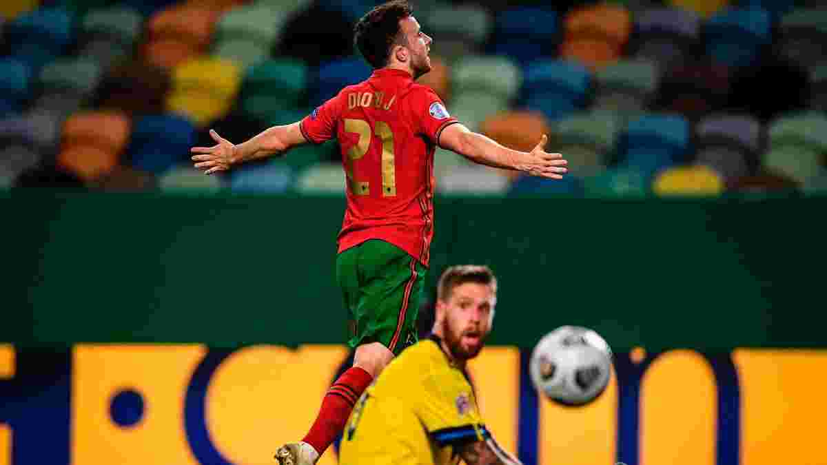 Дубль новичка Ливерпуля в видеообзоре матча Португалия – Швеция – 3:0