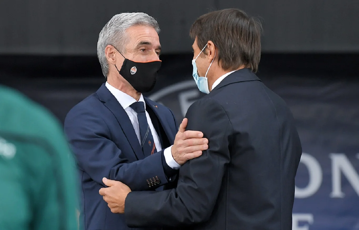 Луїш Каштру та Антоніо Конте / Фото ФК Шахтар