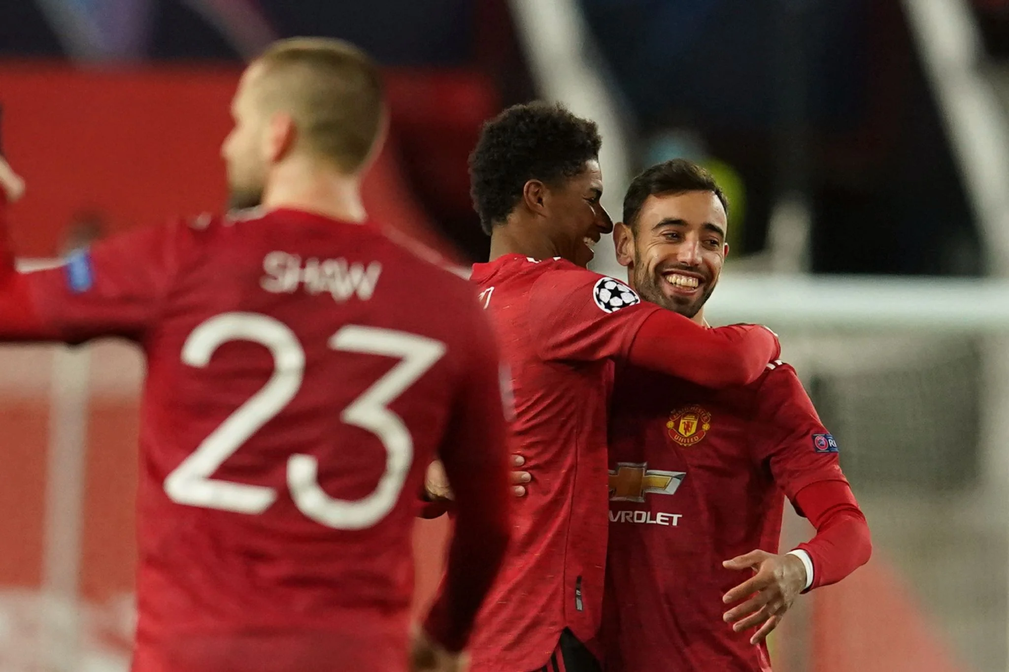 Ліга чемпіонів: Манчестер Юнайтед знищив Лейпциг, Борусія Д і Челсі покарали російські гранди, Лаціо вистояв у Бельгії / AP