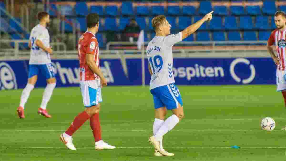 Соль відзначився дебютним голом у складі Тенеріфе – за Динамо так ефектно не забивав