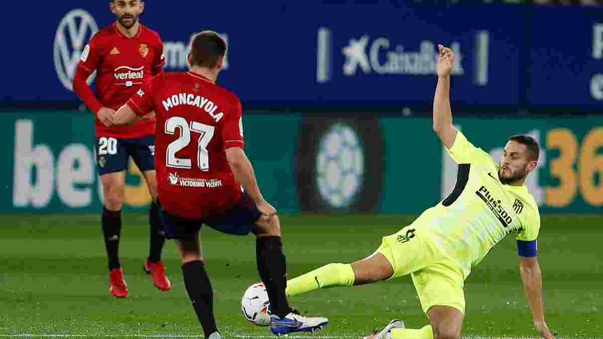 Дебютный гол Будимира не спас Осасуну от поражения Атлетико, Атлетик на последних минутах вырвал победу в Севилье