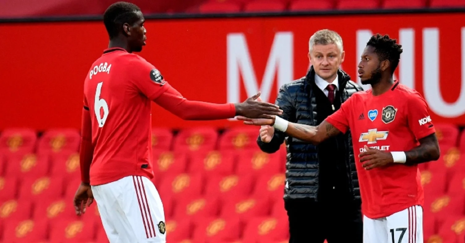 Поль Погба и Фред / Фото ФК МЮ