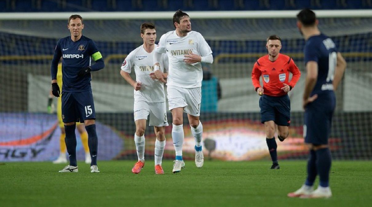 СК Днепр-1 – Динамо – 0:2 / Официальный сайт УПЛ