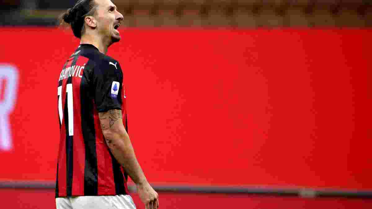 Ибрагимович в компенсированное время спас Милан от первого поражения в Серии А – Златан забил в 7-й игре подряд