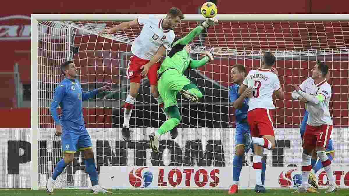 Демьяненко нашел два объяснения для результативного фейла Лунина в матче против Польши