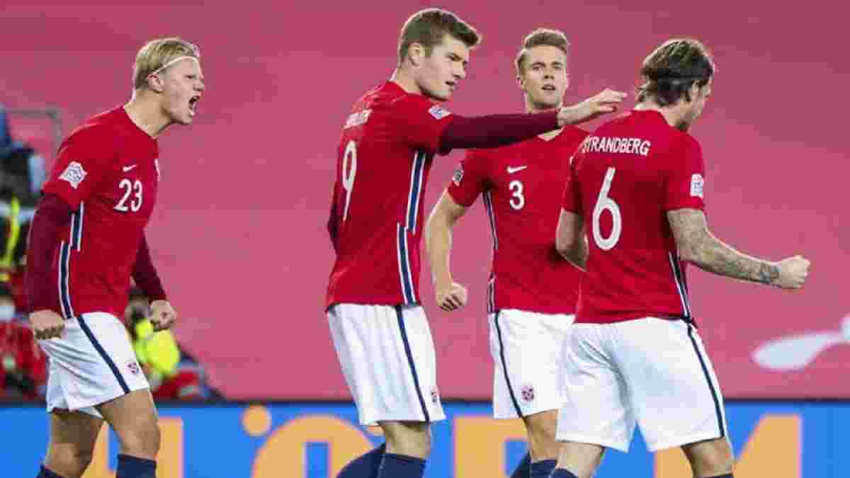 Норвегія отримала технічну поразку у матчі Ліги націй проти Румунії