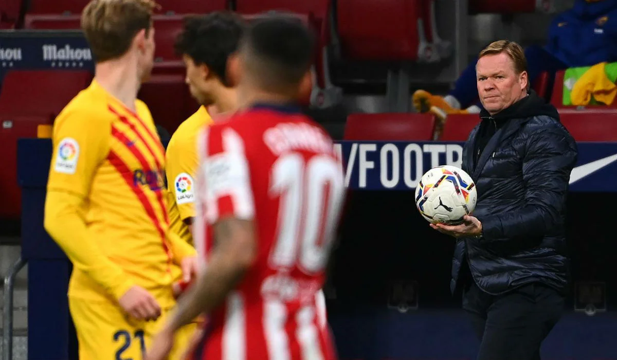 Рональд Куман під час матчу Атлетіко – Барселона / AS