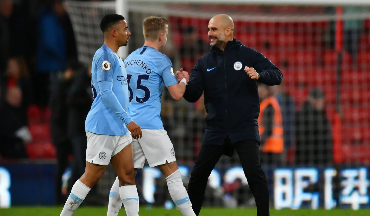 Хосеп Гвардіола та Олександр Зінченко / ФК Манчестер Сіті