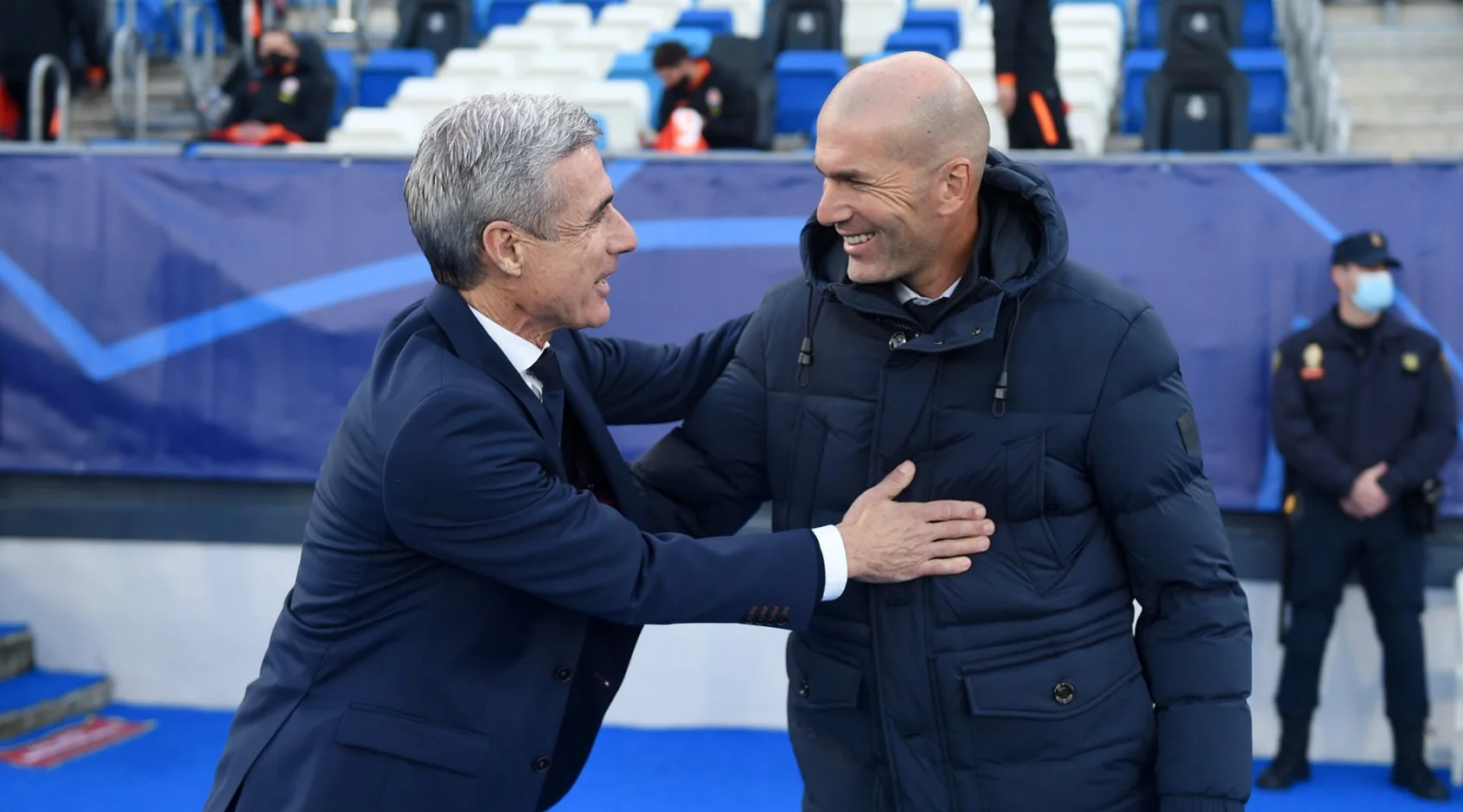 Луїш Каштру та Зінедін Зідан / Фото ФК Шахтар