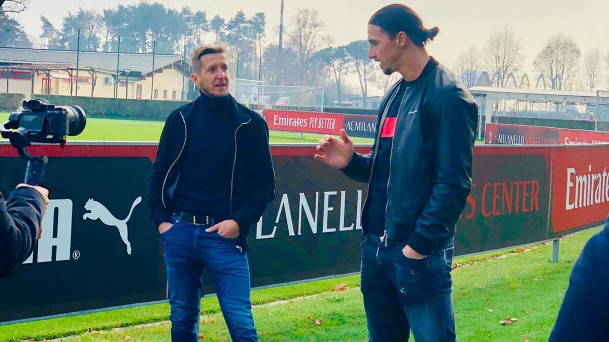 Златан Ибрагимович (справа) / Sky Sport Italia