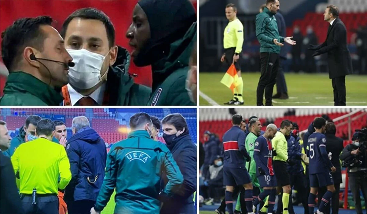 Скандал у матч ПСЖ – Істанбул Башакшехір / фото з відкритих джерел