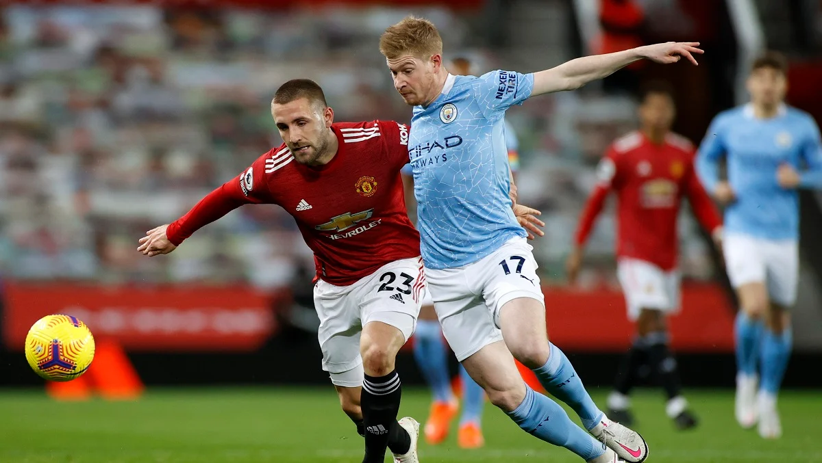 Люк Шоу и Кевин де Брюйне / Твиттер МЮ