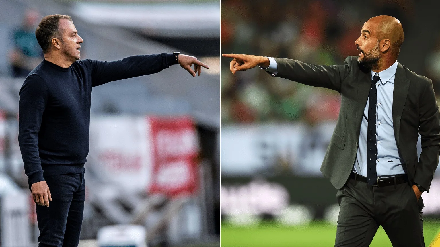 Ганс-Дітер Флік та Хосеп Гвардіола / Фотоколаж Bundesliga