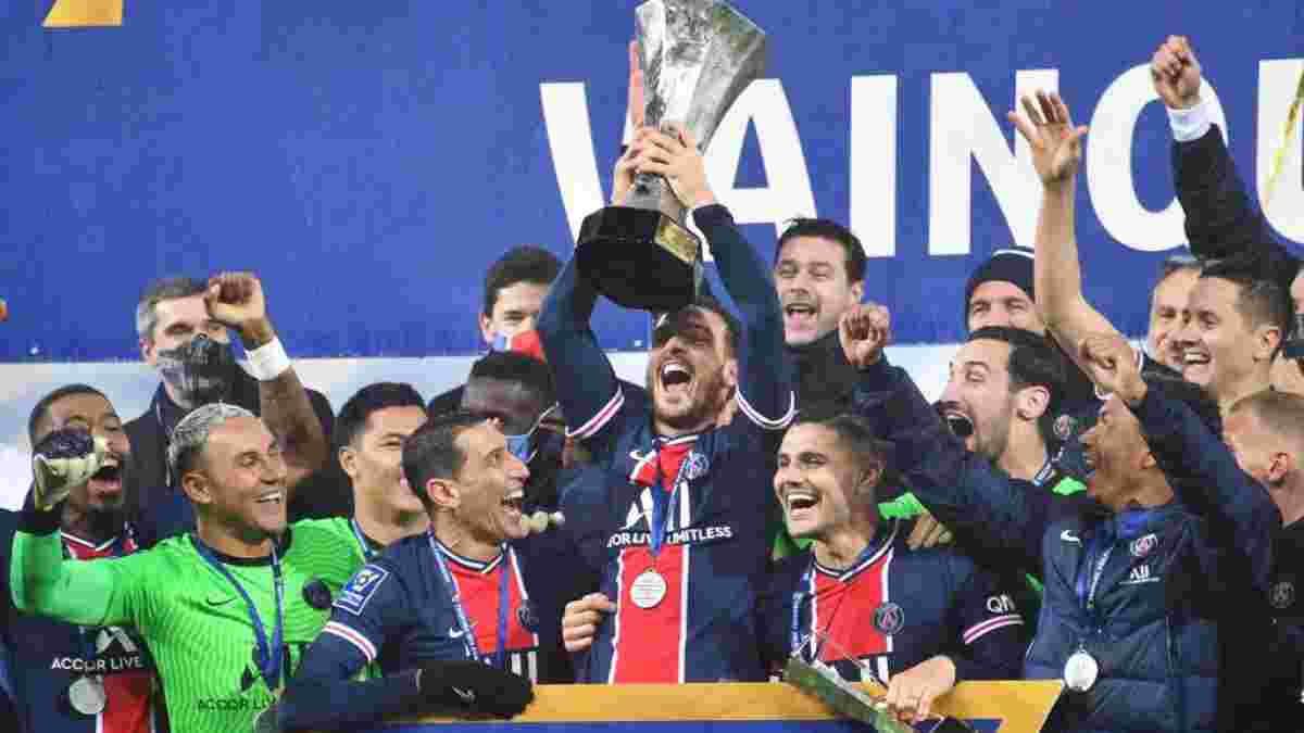 Дебютный трофей Почеттино в карьере в видеообзоре матча Суперкубка Франции ПСЖ – Марсель – 2:1