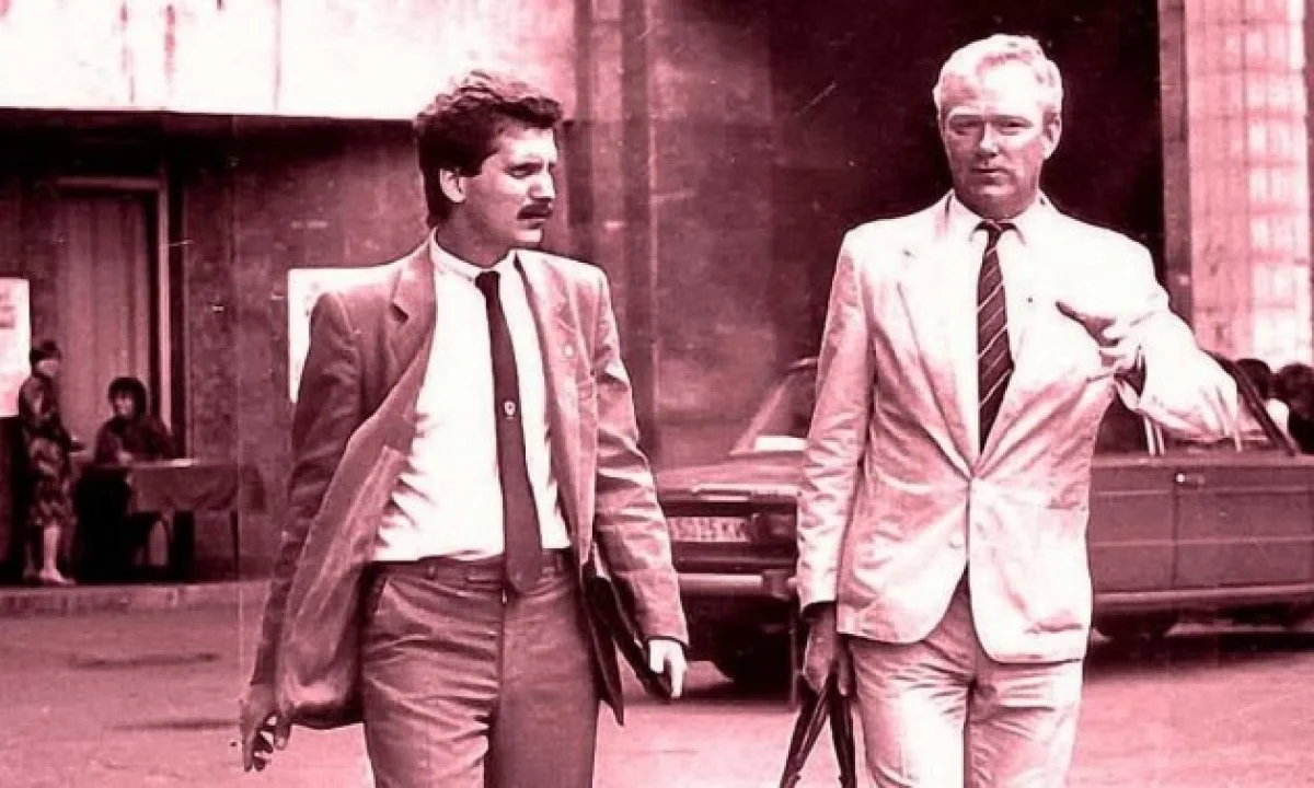 Овдій Піналов та Валерій Лобановський