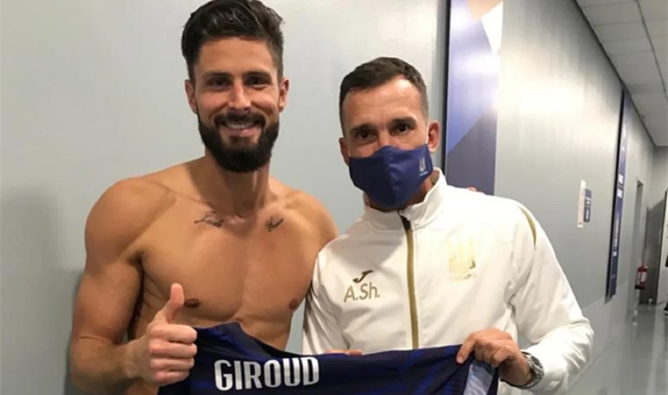 Олів'є Жиру та Андрій Шевченко / Фото Instagram