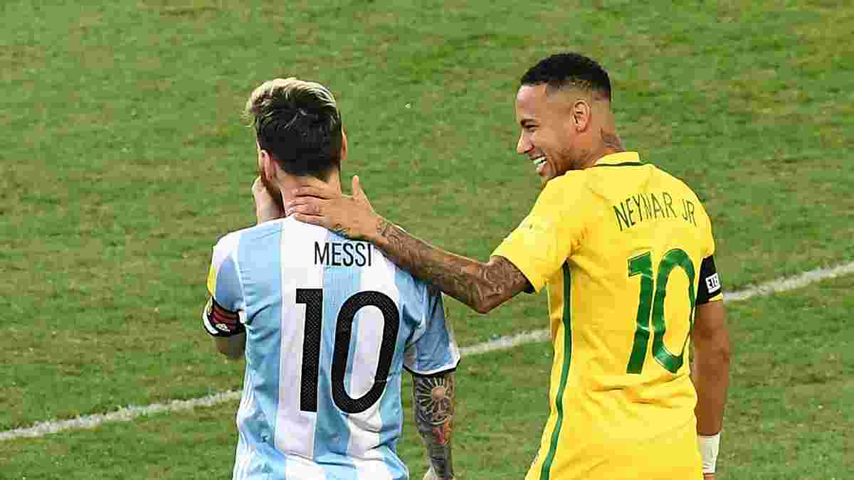Месси и Неймар попали в сборную десятилетия Южной Америки – только один игрок не из Аргентины или Бразилии