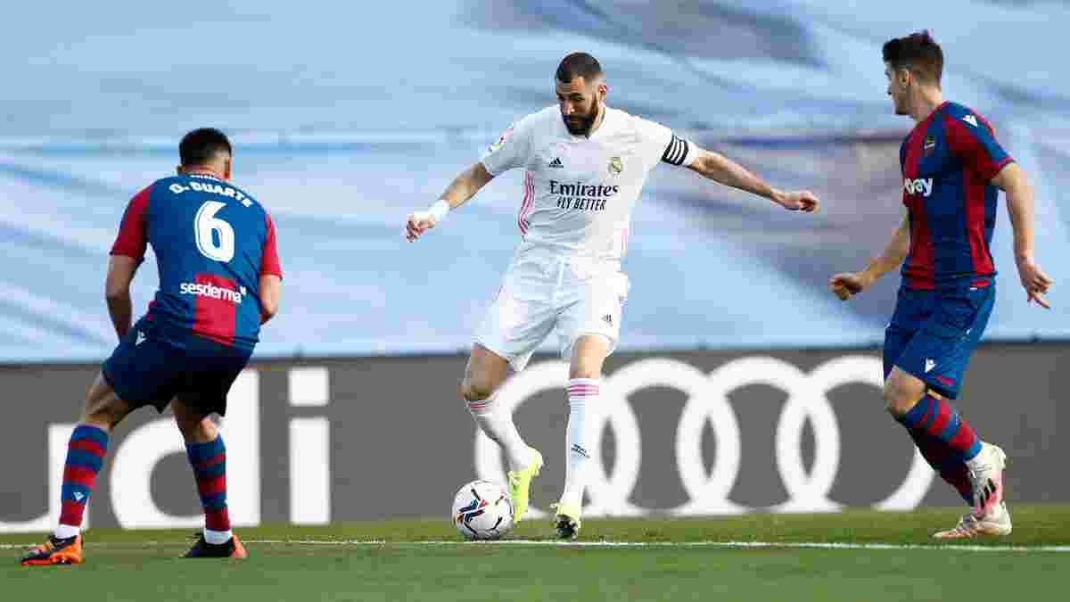 Реал в матче с удалением и нереализованным пенальти уступил Леванте – Куртуа не удалось спасти "сливочных"