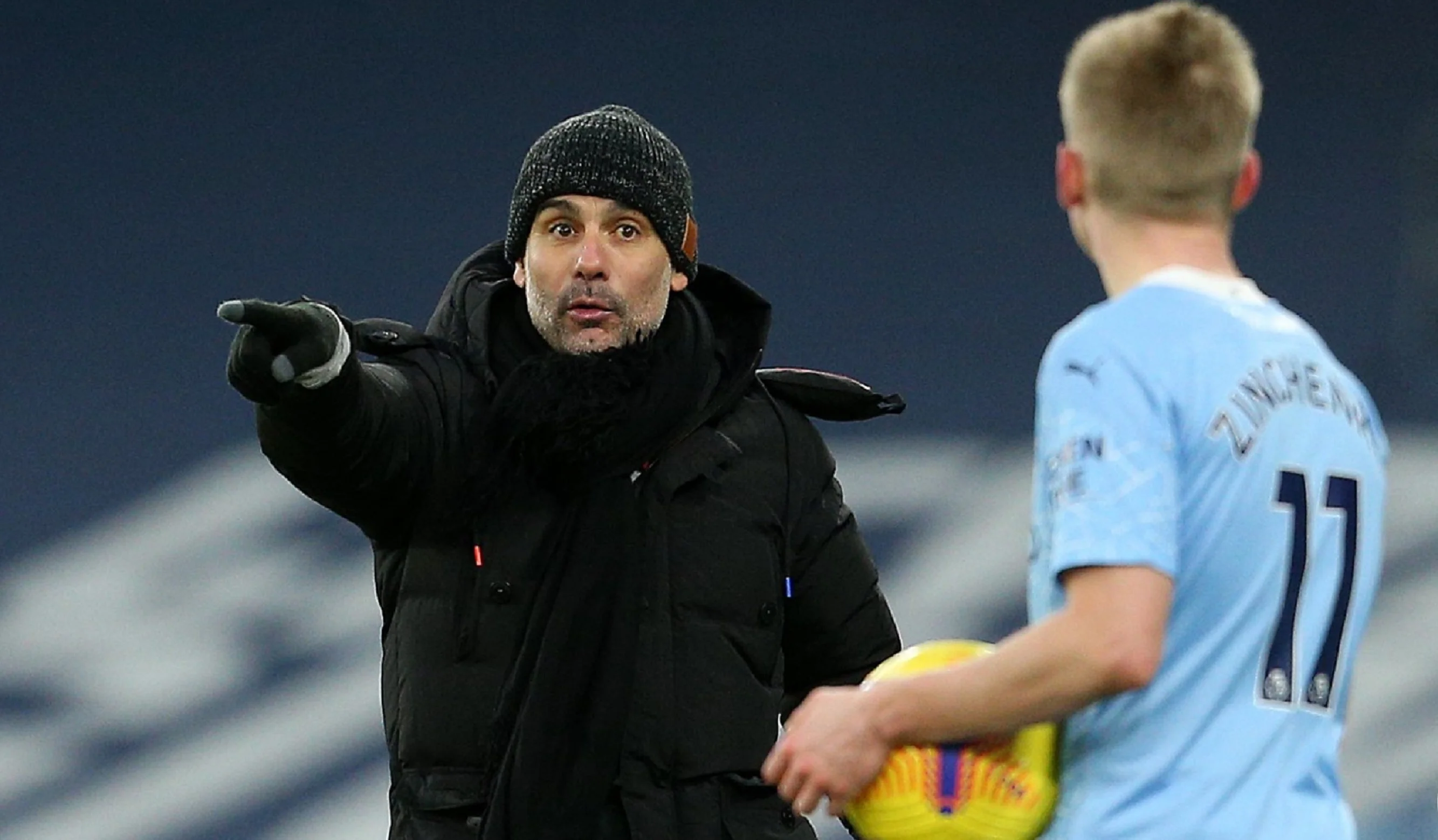 Хосеп Гвардиола и Александр Зинченко / Фото ФК Манчестер Сити