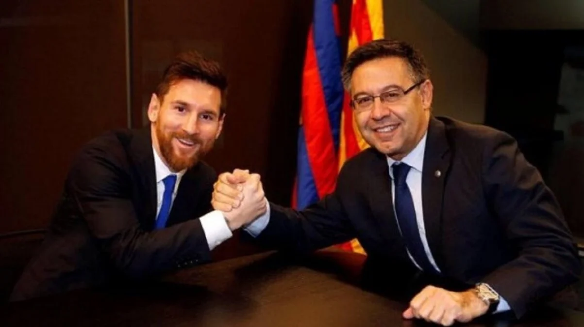 Мессі та Бартомеу / ФК Барселона