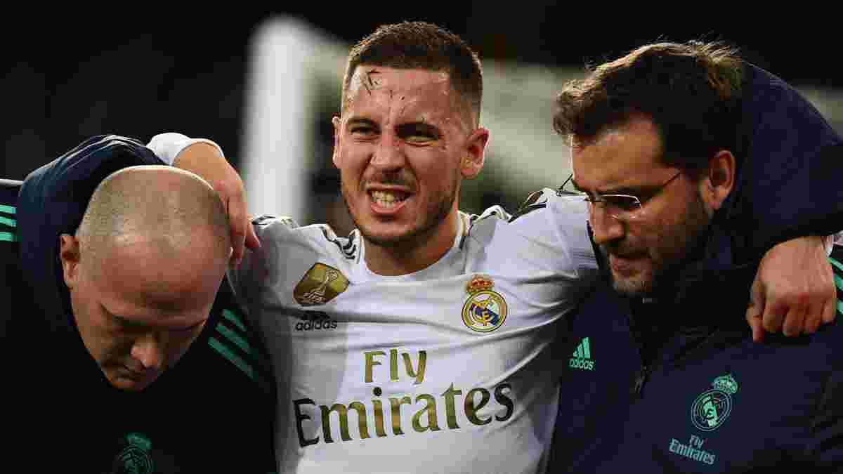 Азар знову зазнав пошкодження – зірка Реала не допоможе Зідану у найближчих матчах Ліги чемпіонів