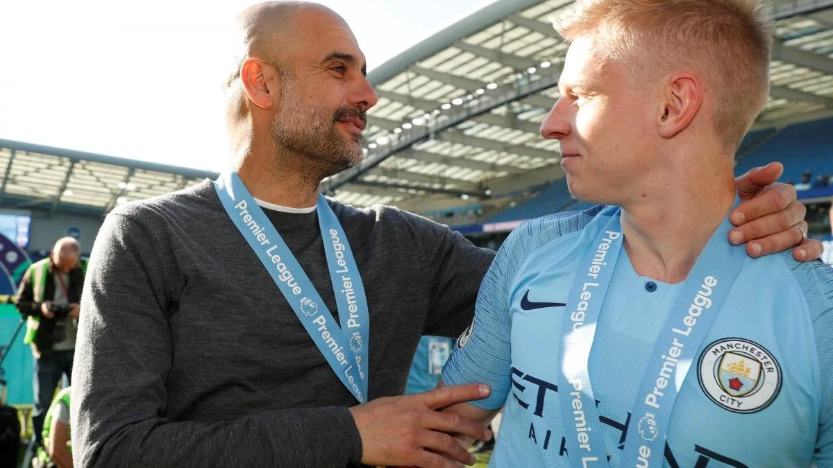 Гвардиола и Зинченко / Getty Images