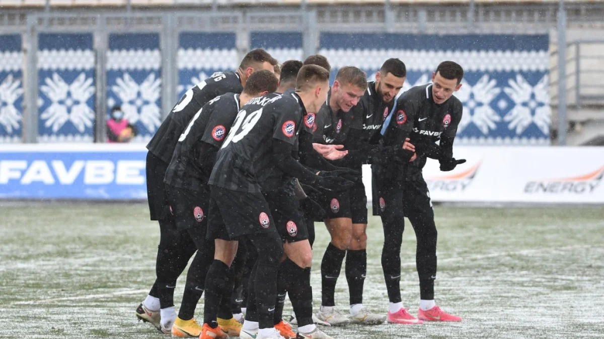 Игроки Зари празднуют гол Гладкого / официальный сайт УПЛ