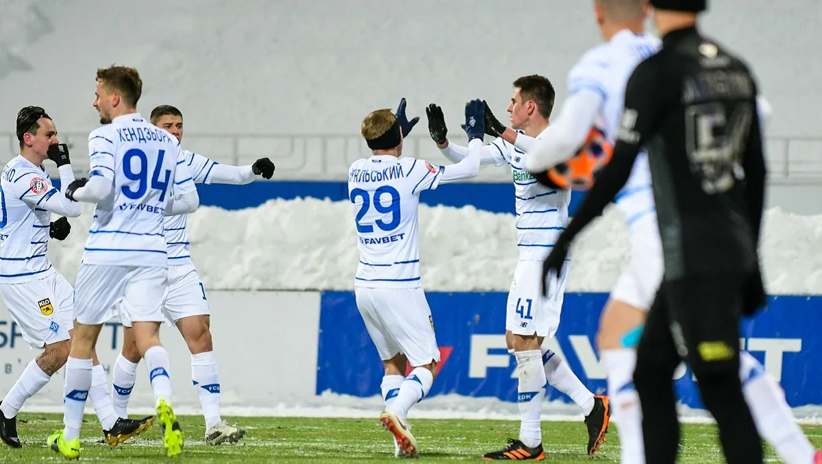 Гравці киян в матчі з Олімпіком / Фото ФК Динамо