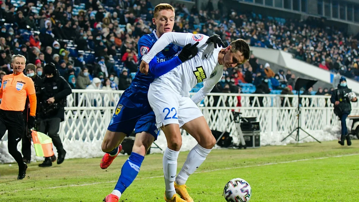 Виктор Цыганков в матче с Десной / Фото ФК Динамо