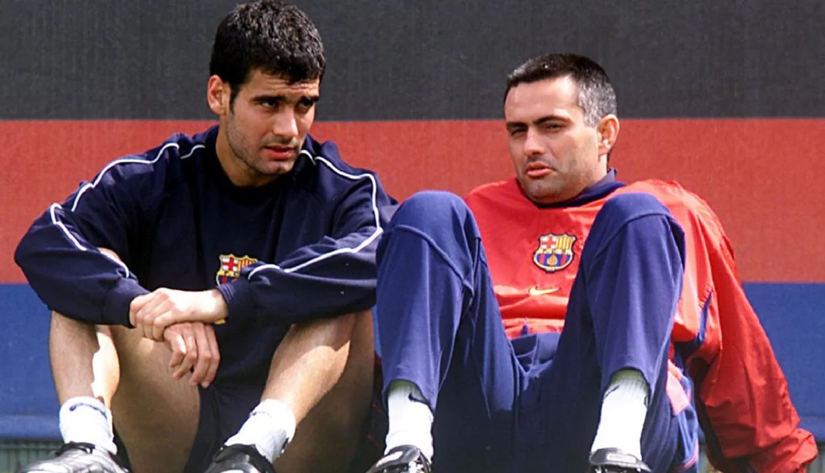 Хосеп Гвардиола и Жозе Моуринью / Getty Images