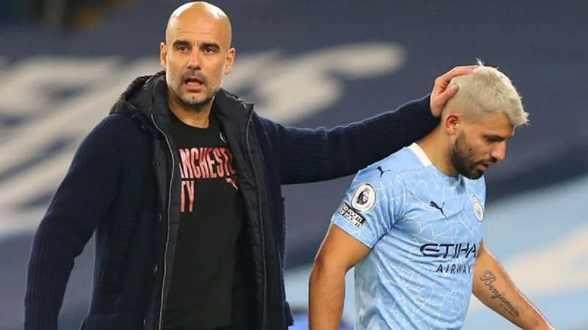 Хосеп Гвардиола и Серхио Агуэро / Getty Images