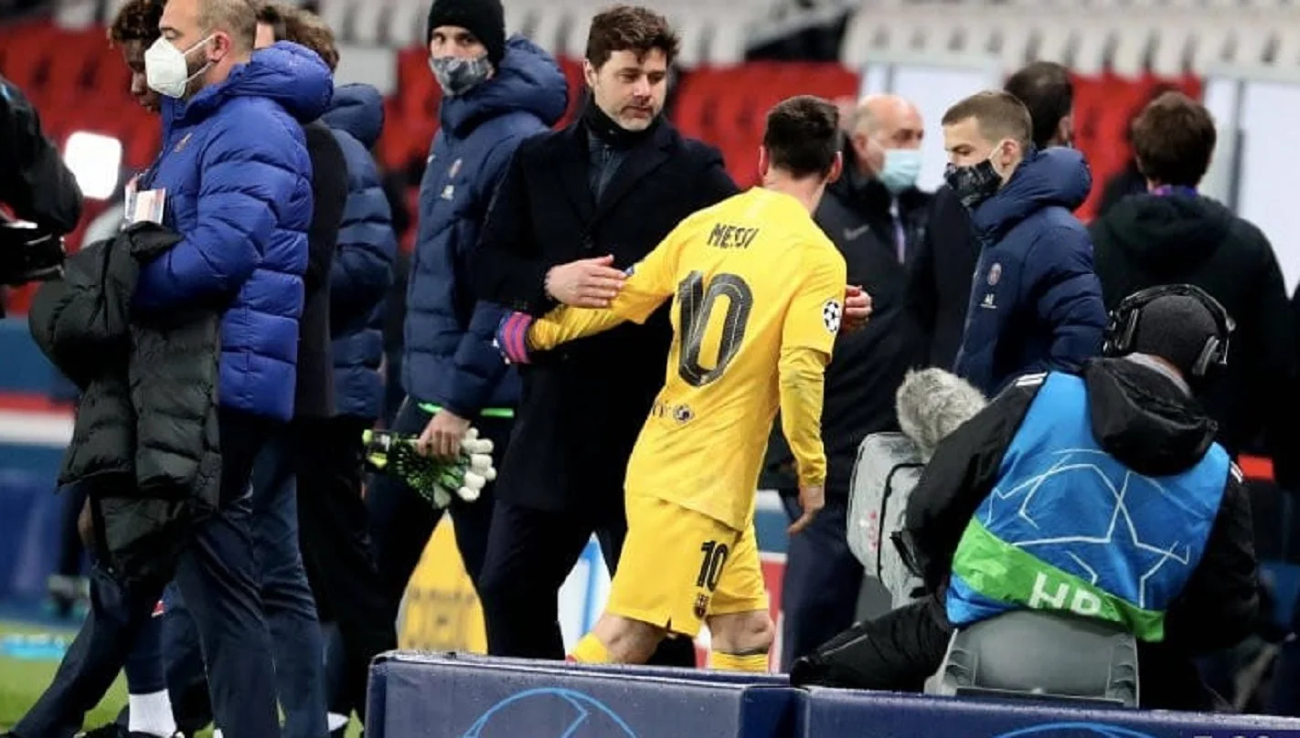 Маурисио Почеттино и Лионель Месси / Фото ПСЖ