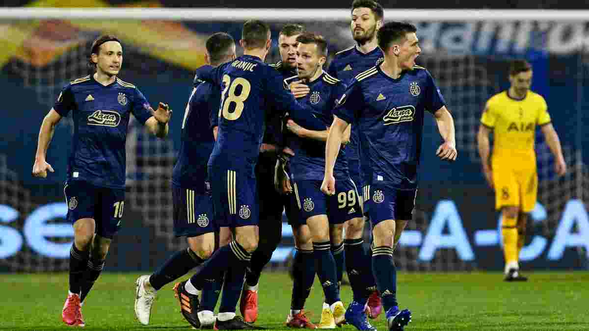 Лига Европы: Тоттенхэм опозорился в Загребе, Арсенал удержал комфортное поражение, Сольдадо вывел Гранаду в 1/4 финала