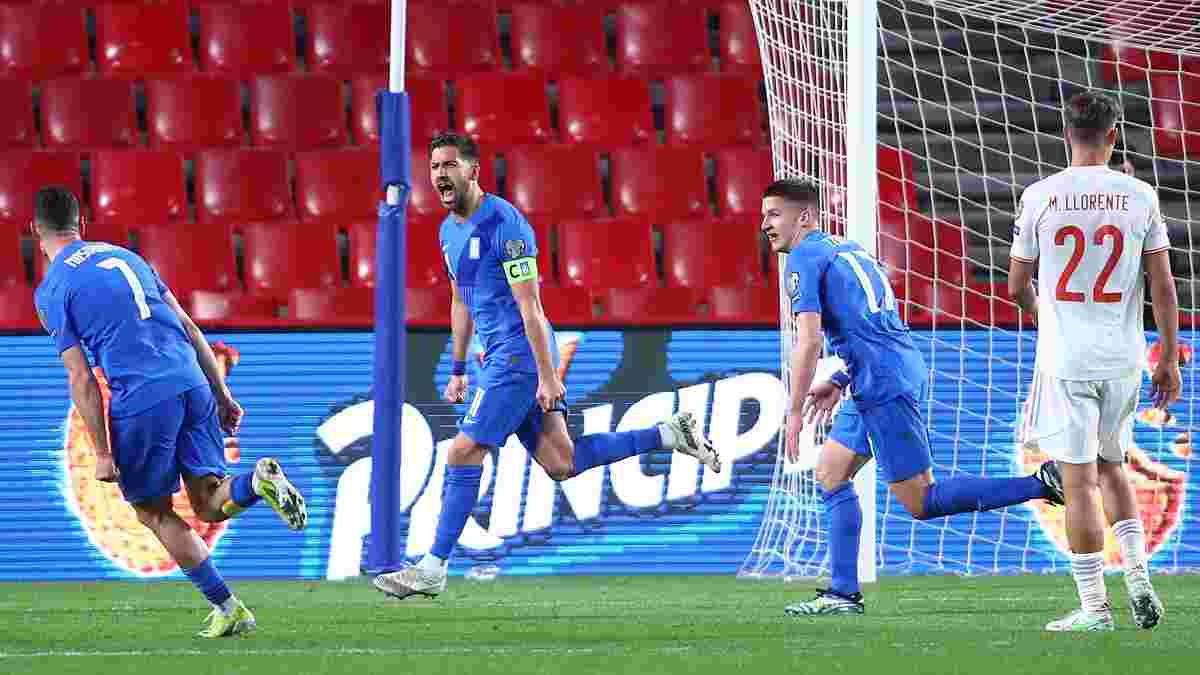 Відбір на ЧС-2022: Греція шокувала Іспанію, Італія переграла британців, Ібрагімовіч переможно повернувся у збірну Швеції