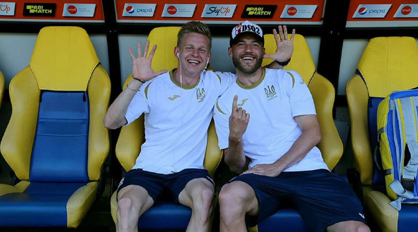 Александр Зинченко и Андрей Ярмоленко / Фото УАФ