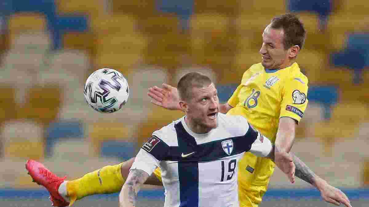 Україна – Фінляндія: Макаренко провів ювілейний матч у синьо-жовтій футболці