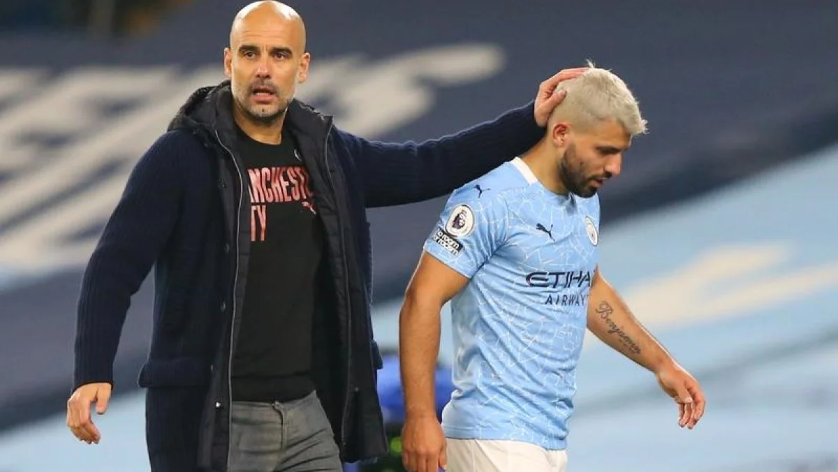 Гвардіола та Агуеро / Reuters