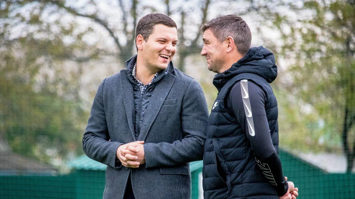 Андрій Засуха та Руслан Костишин / Фото ФК Колос