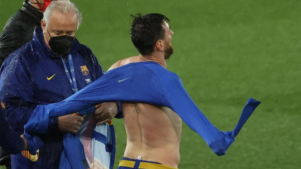 Мессі замерз під холодним мадридським дощем