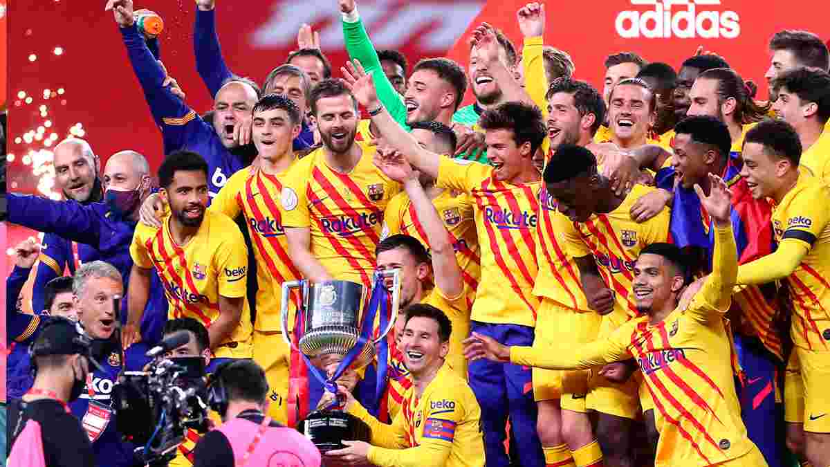 Барселона виграла Кубок Іспанії, знищивши Атлетік: "блаугранас" готові до чемпіонства, нові рекорди Мессі, де Йонг – MVP