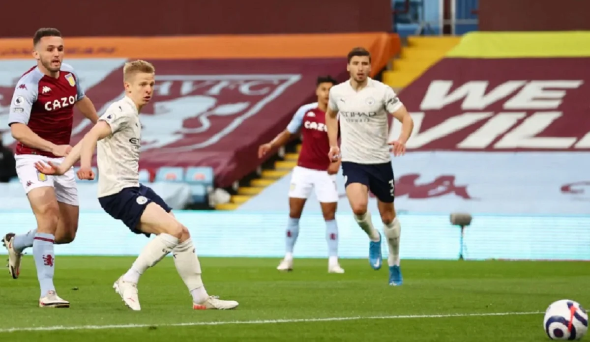 Зінченко в матчі Астон Вілла – Ман Сіті 21 04 2021 / Getty Images