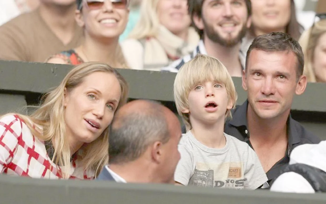 Андрій Шевченко з сім'єю / Фото з відкритих джерел