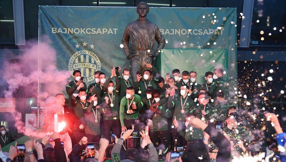 "Фради" празднуют чемпионство / ФК Ференцварош