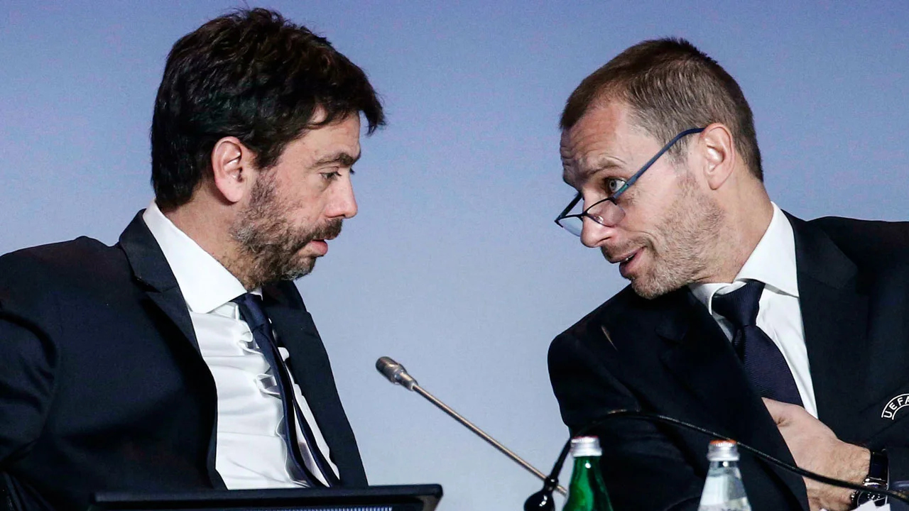 Аньелли и Чеферин / официальный сайт УЕФА