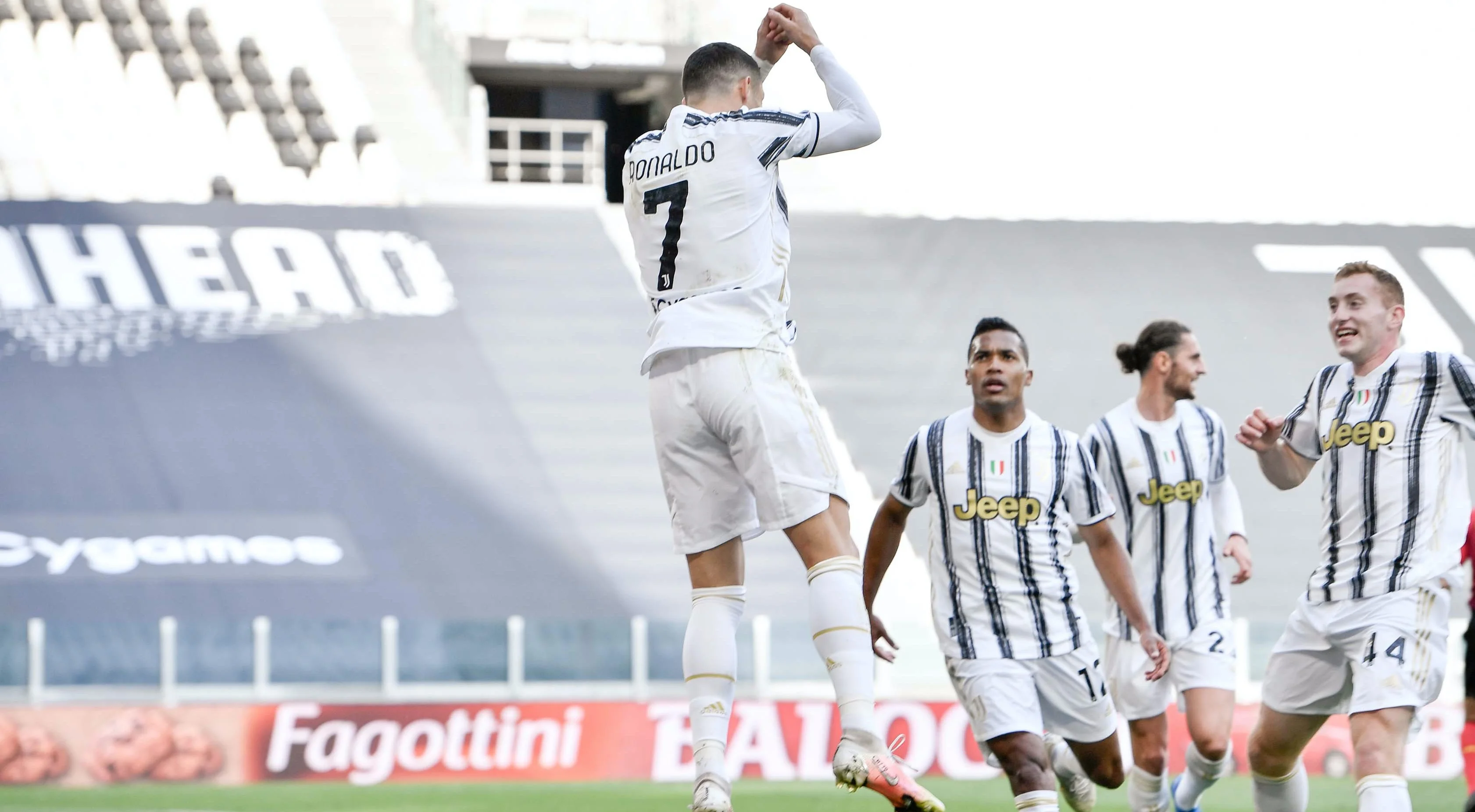 Радість Роналду від забитого голу / фото: ФК Ювентус